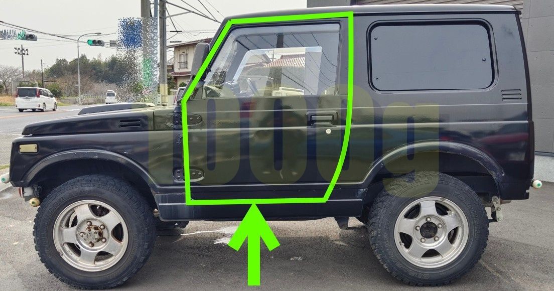 スズキ純正 SUZUKI 超 品 ジムニー JA11 JA12 JA22 ドア ウェザーストリップ 左 助手席側 JA11V JA12V JA22W