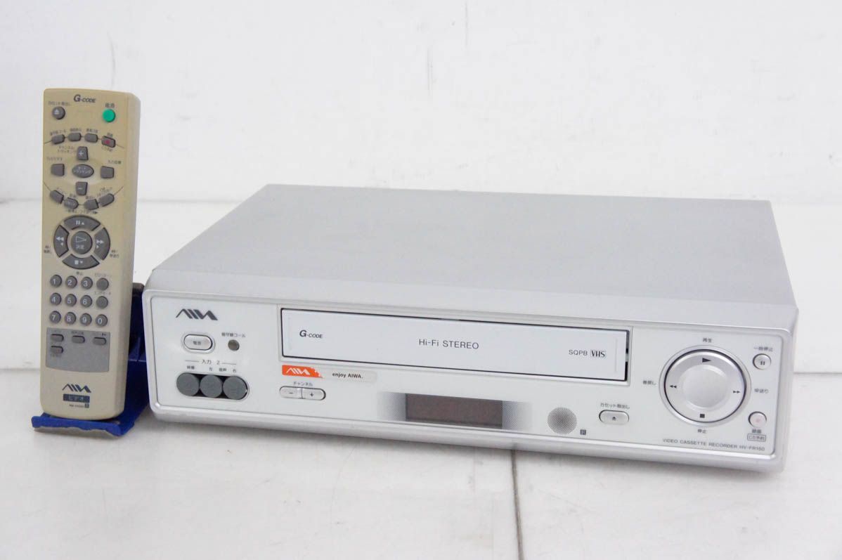 テレビ・映像機器 【】aiwaアイワ ビデオカセットレコーダー HV-FR150 VHSビデオデッキ