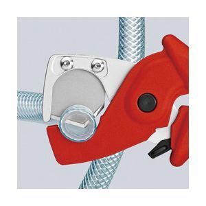 KNIPEX クニペックス プラスチックパイプカッター グラスファイバー強化プラスチック サイズ70×25×185mm パック入 9020-185SB