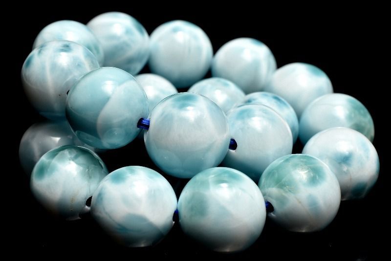 １点物 AA 美しい波模様 ラリマー 10mm ブレスレット パワーストーン 天然石 _MA8809 NEXPOTALLINN_EU