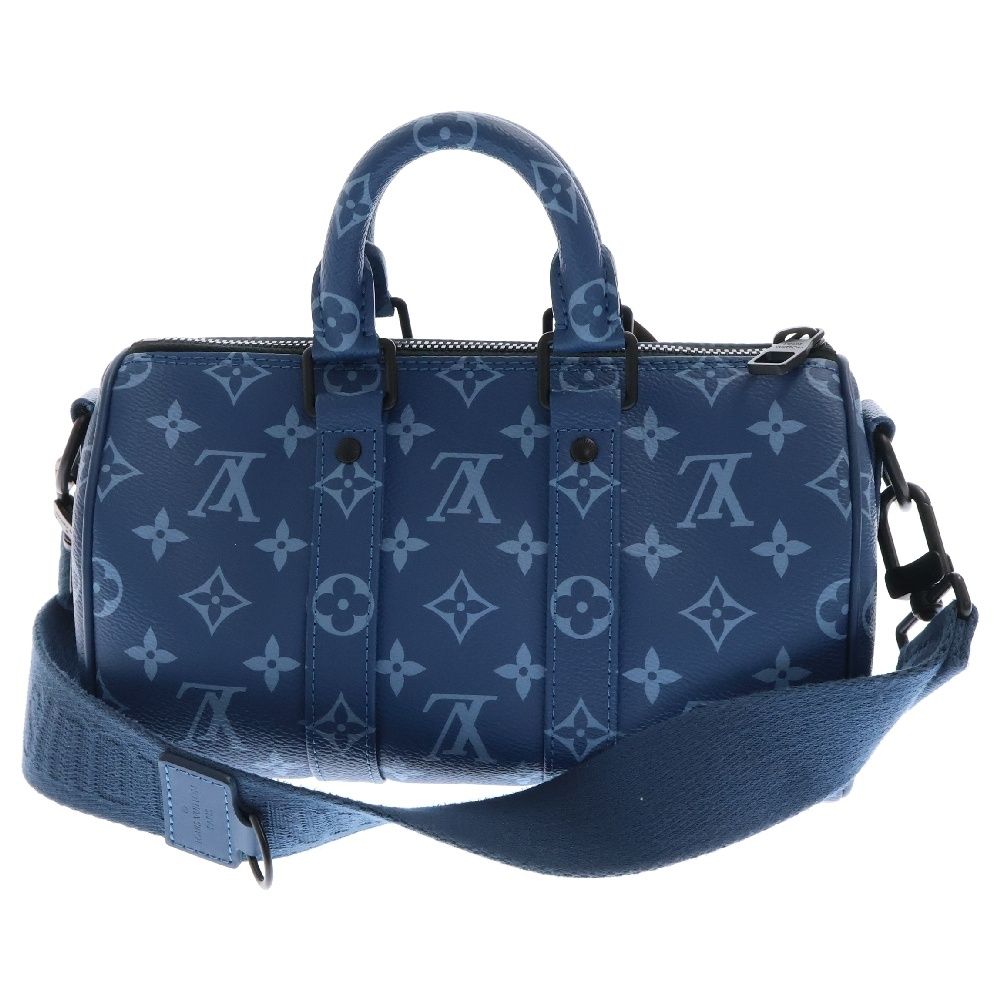 LOUIS VUITTON ブルー キーポル25 キーポル・バンドリエール 25