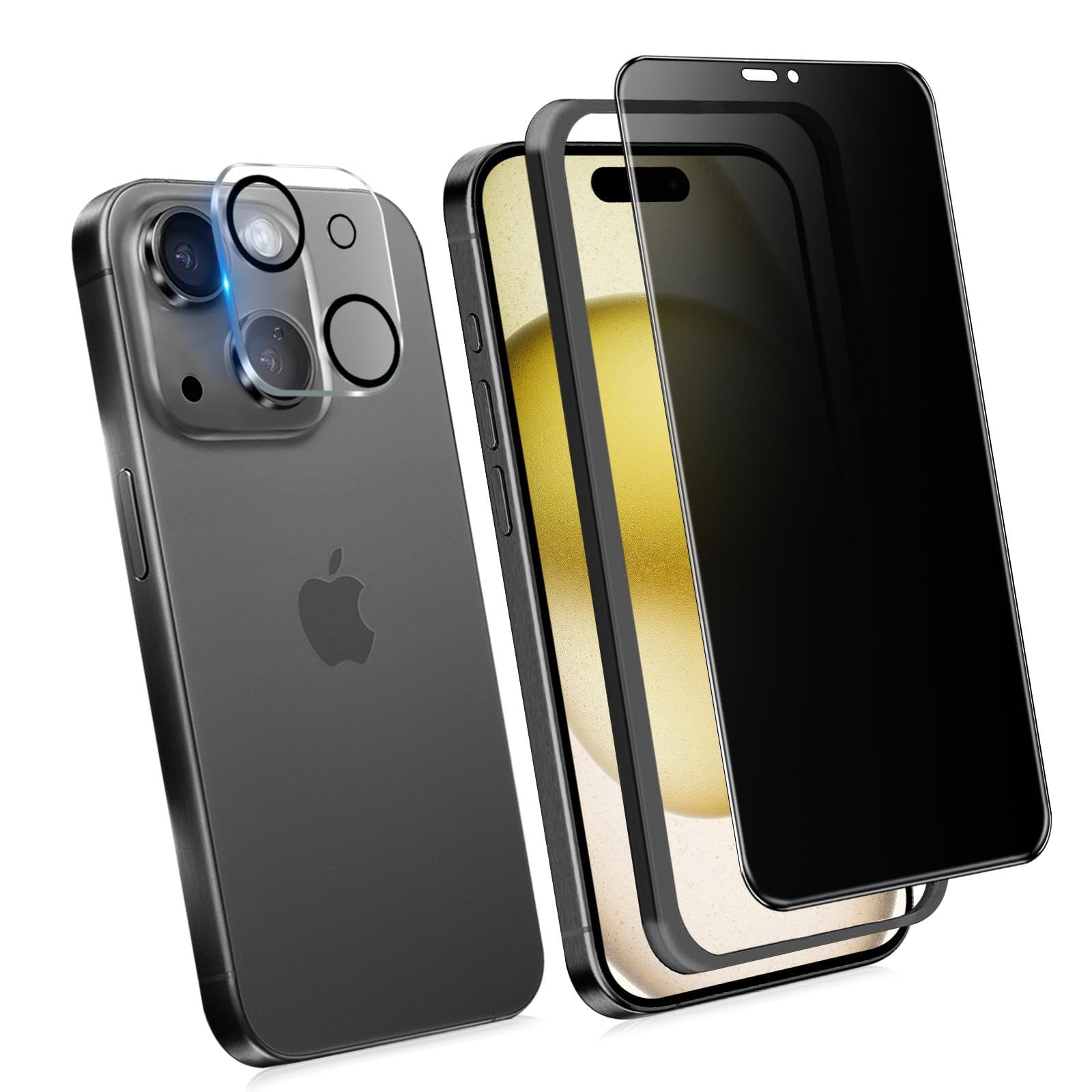 【数量限定】15 ガラスフィルム 覗き見防止 iphone 360 全方向 360覗き見防止 アイフォン15 保護フィルム のぞき見防止 上下左右 iphone 15 フィルム 保護フィルム プライバシー保護 アイホン15ガラ