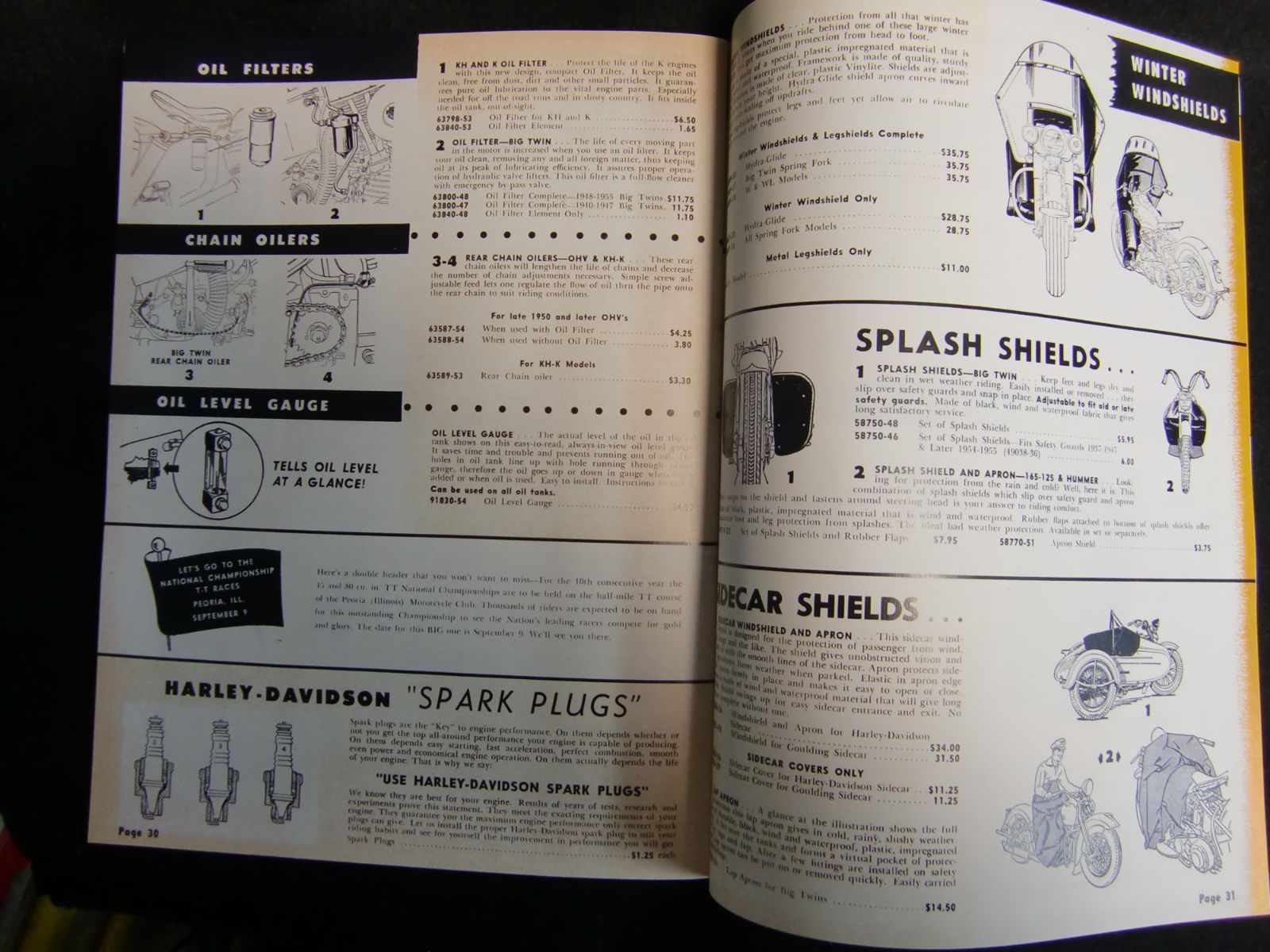84408 ハーレーダビッドソン、1956年アクセサリーカタログP32ページ