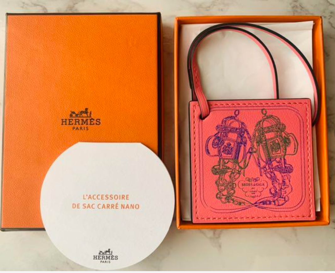 HERMES エルメス カレナノ ローブ デュ ソワール バッグチャーム 