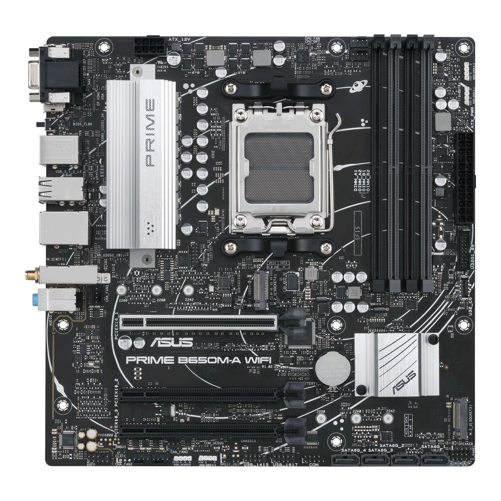 ASUS PRIME B650M-A WIFI AMD B650 ソケット AM5 マイクロ ATX