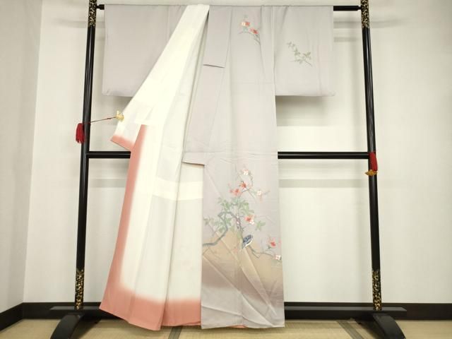 平和屋着物○訪問着 雪芝花丸文 黒地 金彩 やまと誂製 正絹 逸品