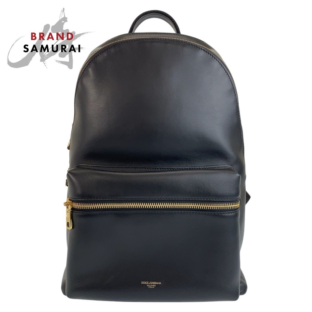 超美品 DOLCE&GABBANA ドルチェアンドガッバーナ ブラック 黒 ゴールド 