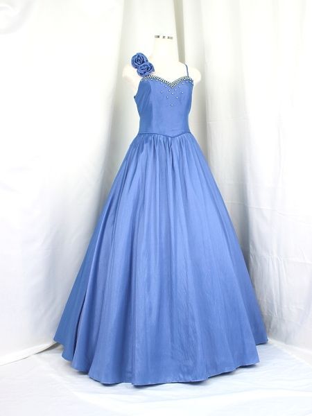 青色、ゆめりすとドレス。 ゆめりすと ロングドレス プリマタージュ