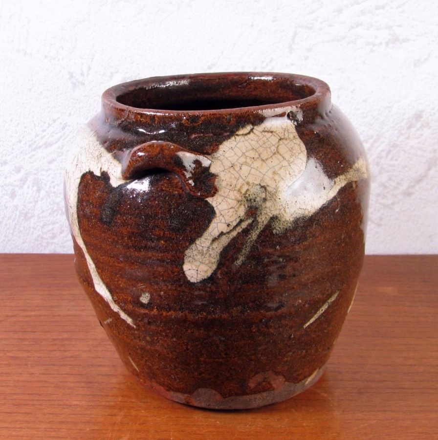 古陶磁 古瀬戸 口付水指 漆蓋付 時代箱入 茶道具/25d042 - メルカリ