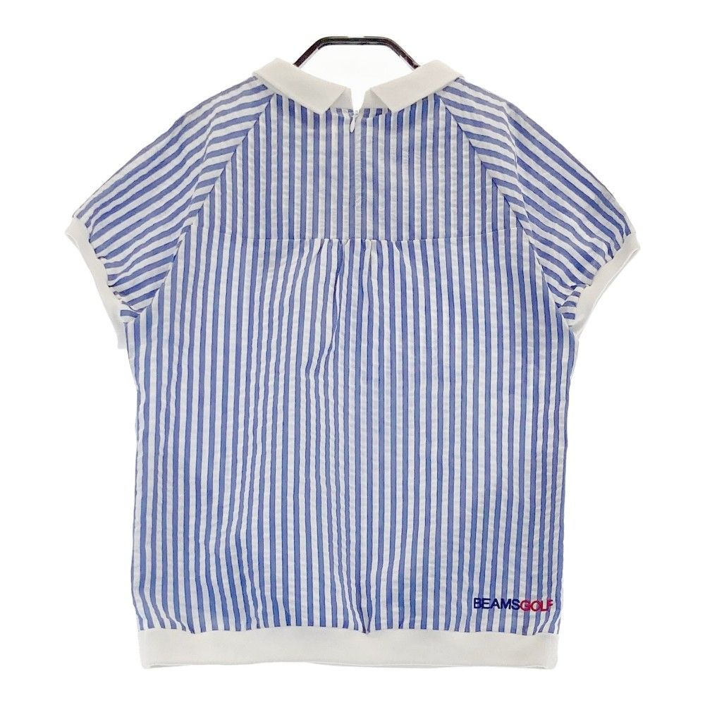 サイズ：M BEAMS GOLF ビームスゴルフ 襟付 半袖Tシャツ シア