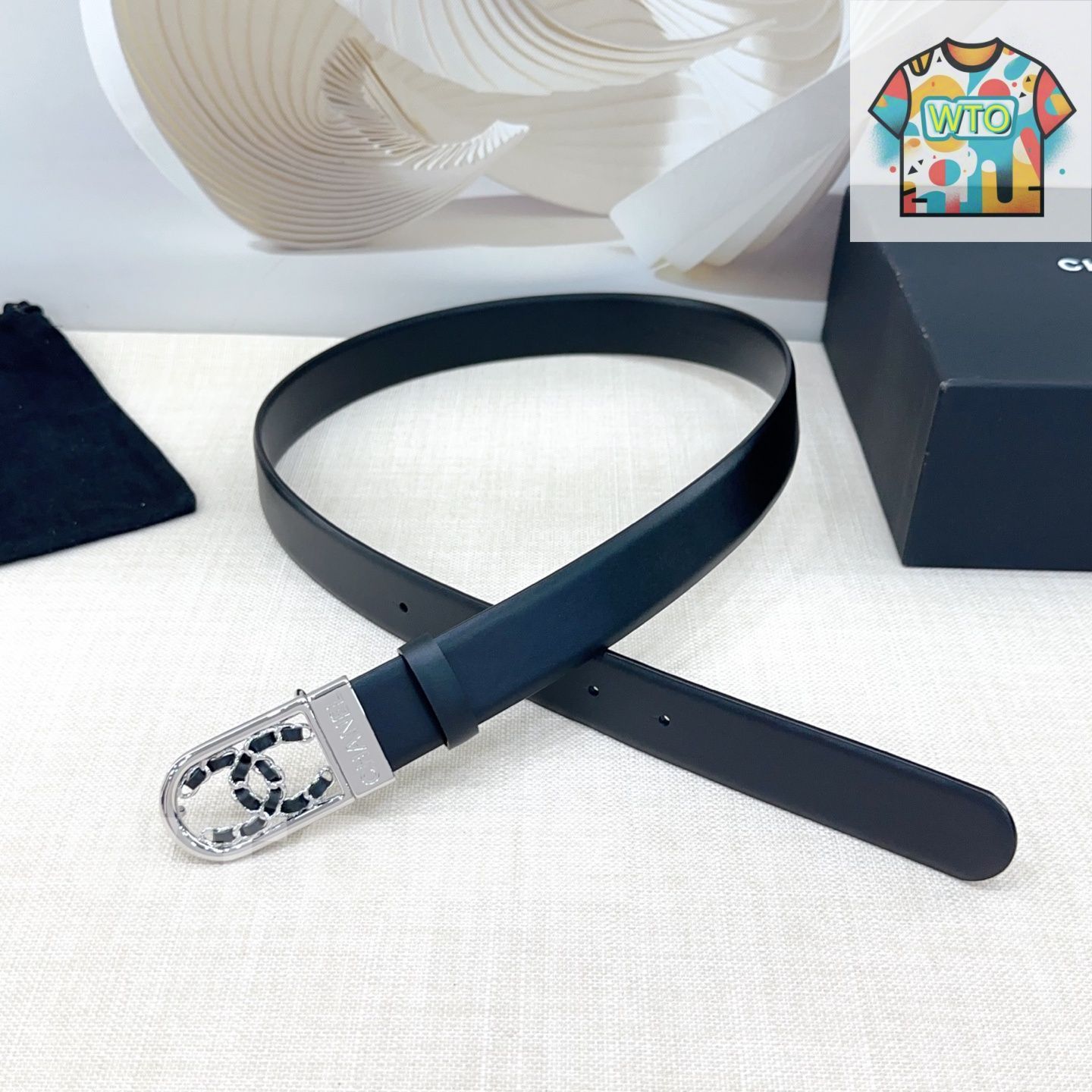 上品エレガンス魅力【CHANEL】ベルト CHANEL シャネル エレガントカジュアルベルト12-3 - メルカリ