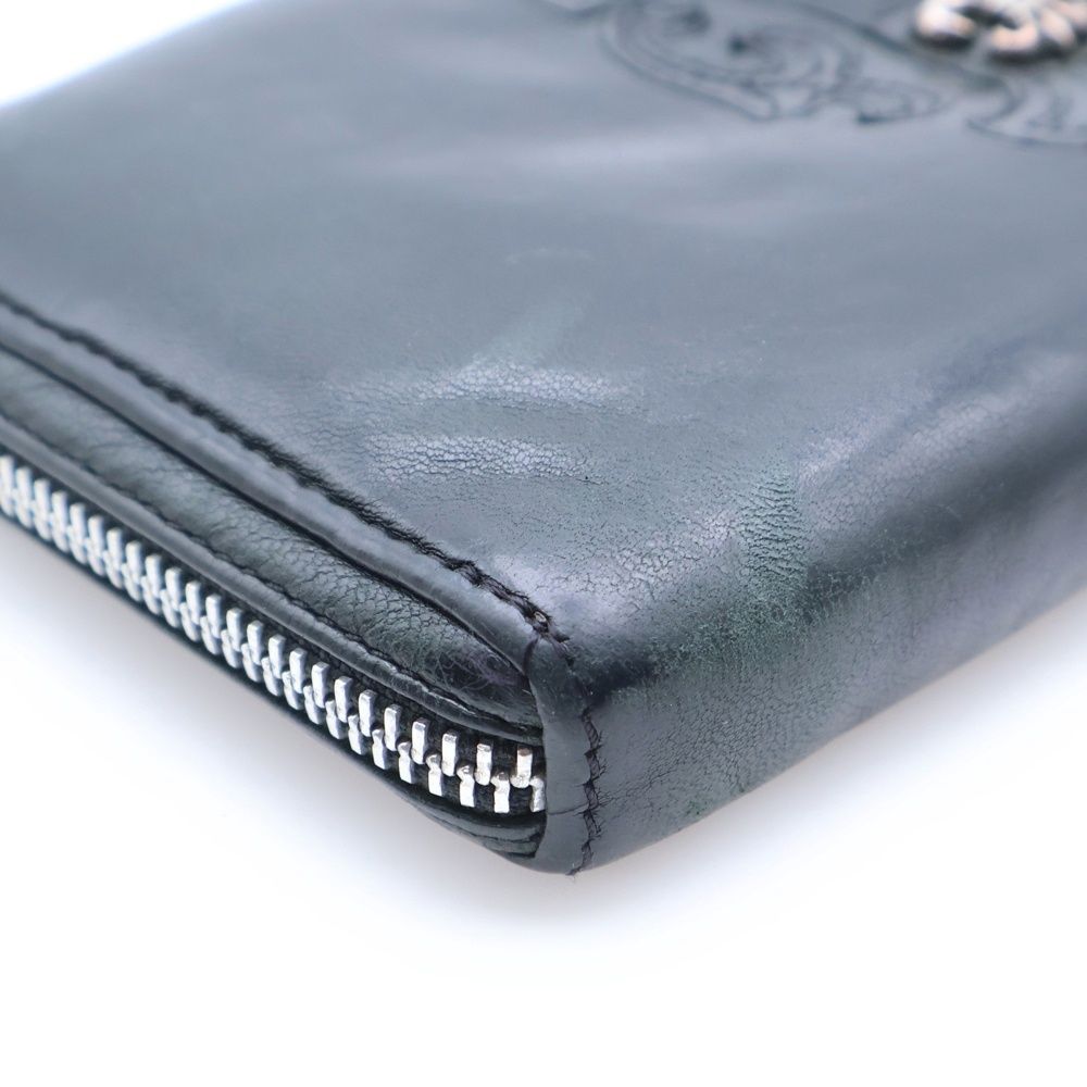 CHROME HEARTS (クロムハーツ) REC F ZIP BS BSフレア装飾ラウンド  