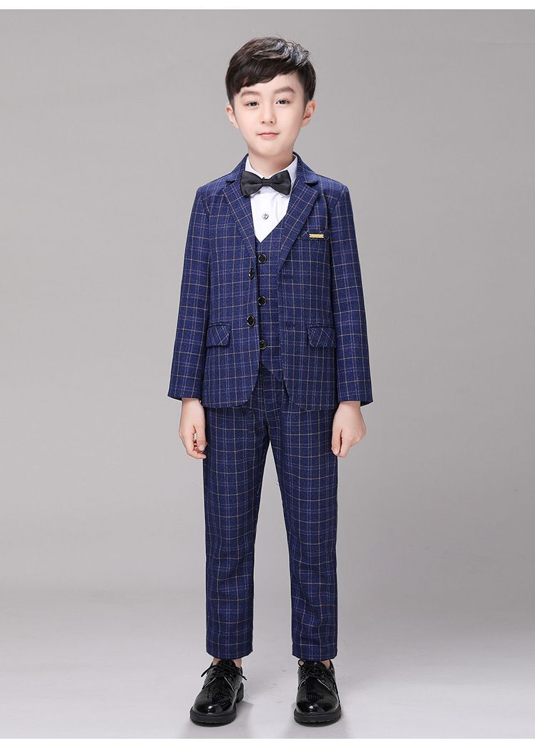  子供 スーツ 男の子 5点セット スーツ 子供 フォーマル 男 入学式 セットアップ キッズ スーツ チェック柄 男の子 子供服 フォーマル スーツ 上下セット 長袖 キッズ 入学式 スーツ 卒園式 卒 スーツ・ブレザー