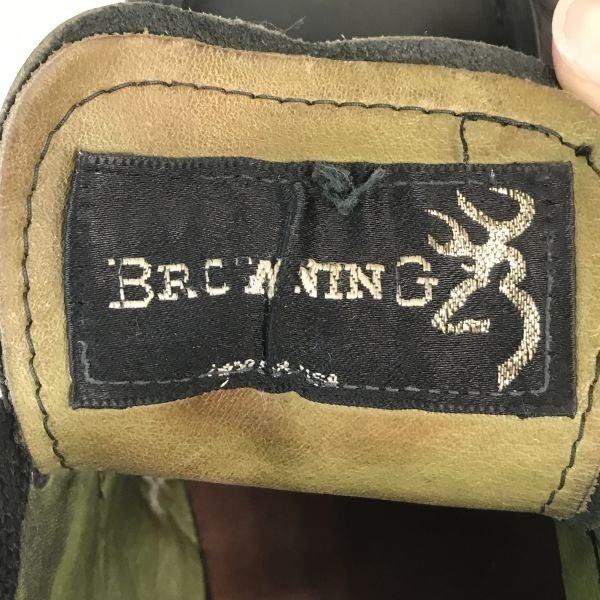 80s-90s/USA製☆Browning Arms Co☆本革/Green Leather チャッカ/ワーク/ブーツ【9E/26.5-27.0/深緑/DARK  GREEN】Shoes◇bWB74-5 #BUZZBERG - メルカリ