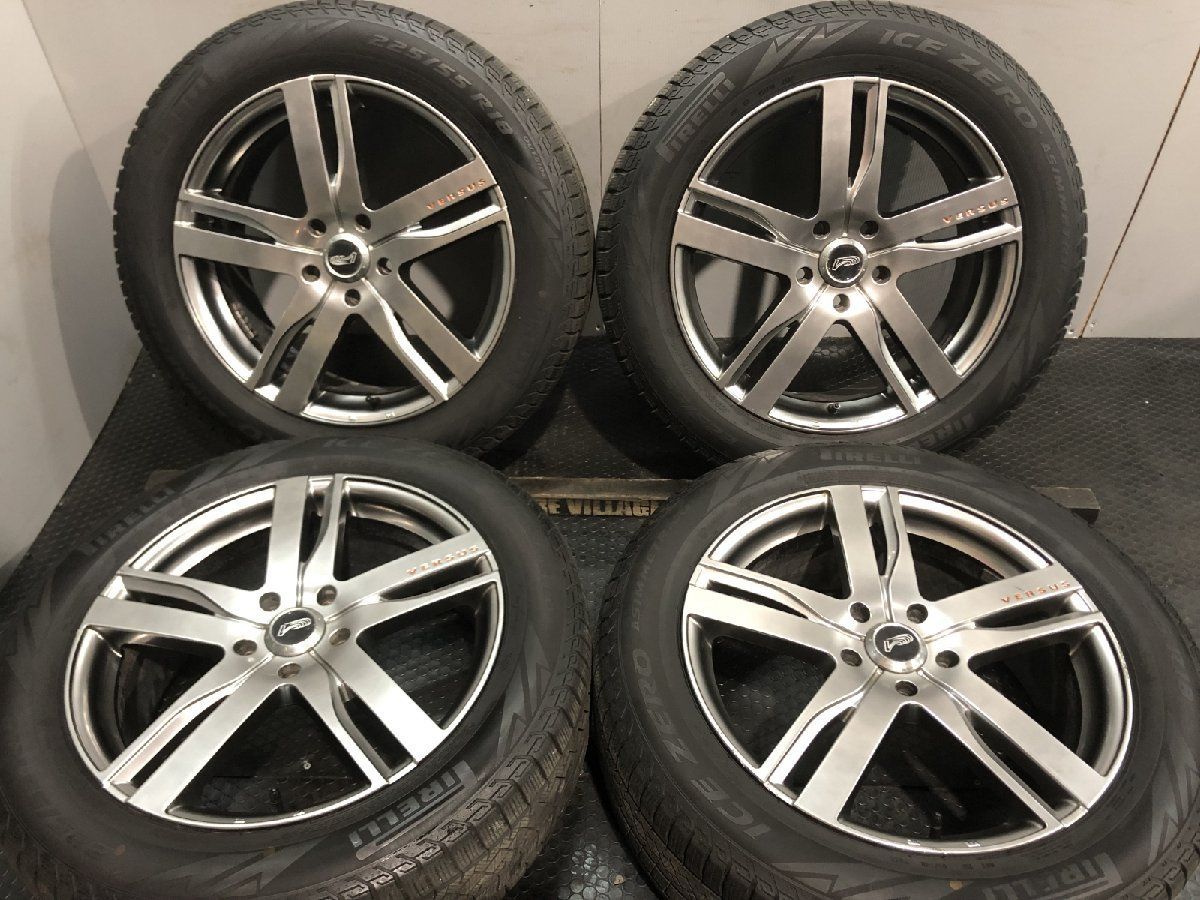 PIRELLI ICEZERO 225/55R18】スタッドレス【RAYS VERSUS レチェンテ 18
