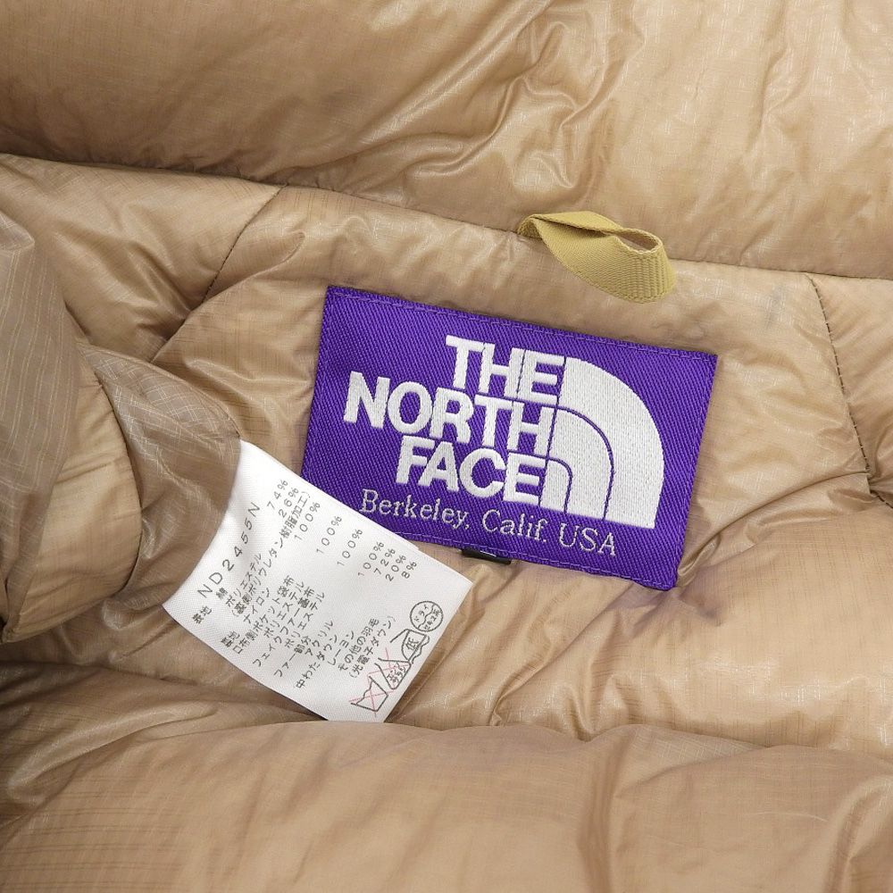 THE NORTH FACE PURPLE LABEL  THE NORTH FACE PURPLE LABEL ザ ノースフェイス パープルレーベル RUSHED LONG SEROW ダウンジャケット メンズ ベージュ L ND2455N L