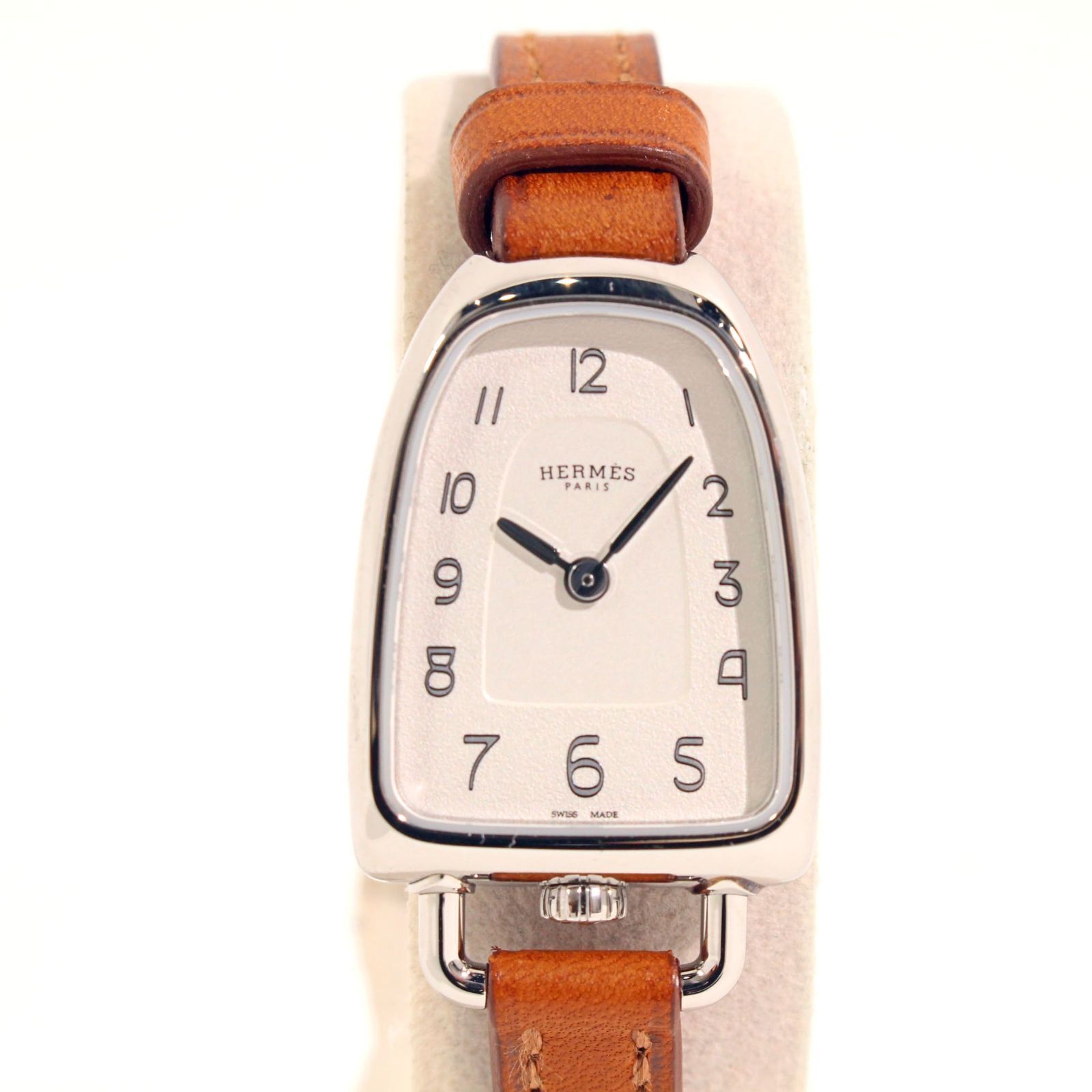 HERMES エルメス GA1.110 ギャロップ 腕時計 Z刻 クォーツ レディース 