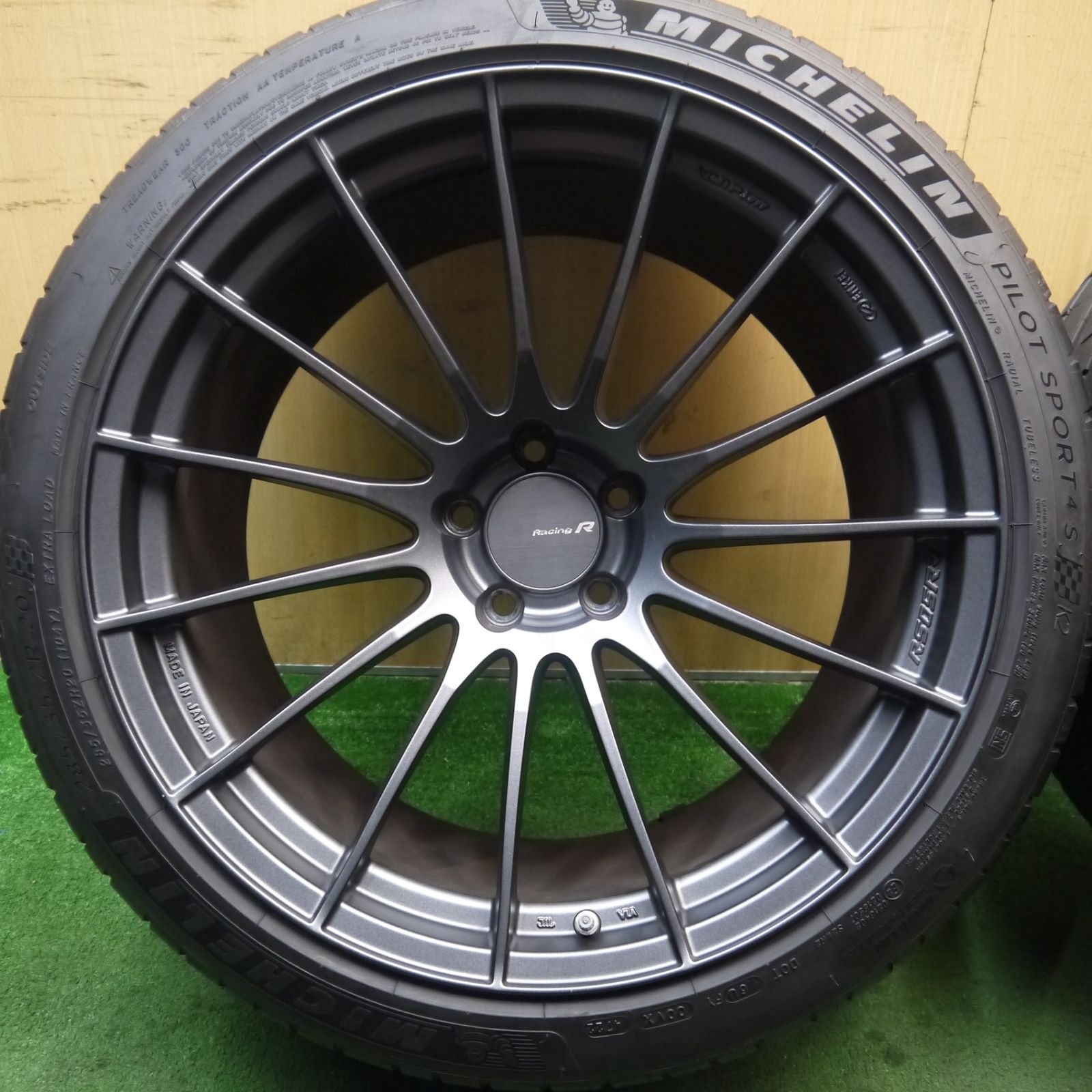 バリ溝 23年 キレイ 9分 ENKEI RS05RR 255 40R20 285 35R20 ミシュラン パイロットスポーツ4 S Racing R エンケイ 20インチ PCD114.3 5H 5091703Hノ
