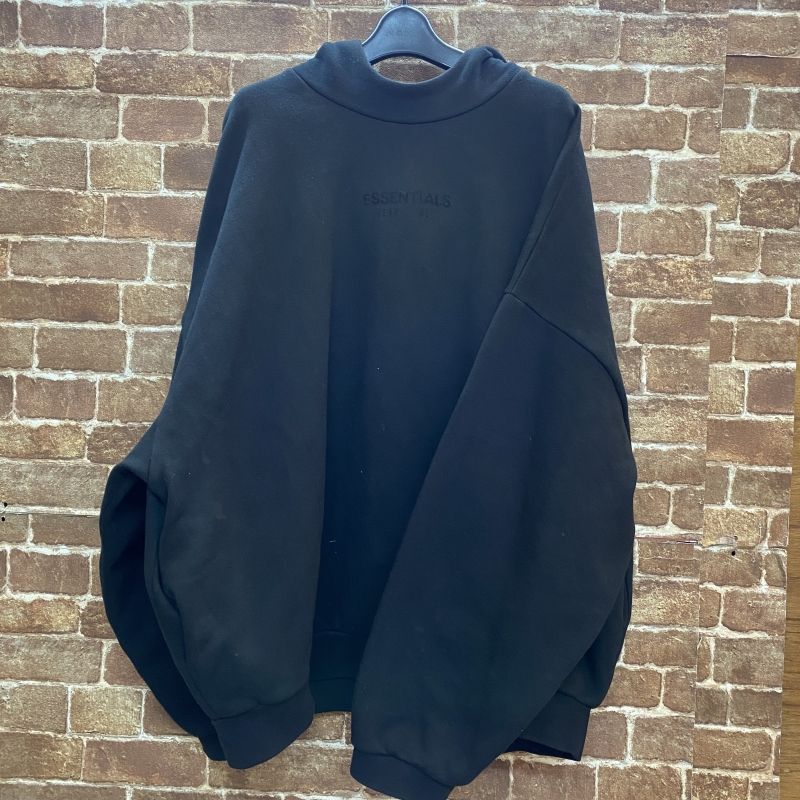 03w11098 ESSENTIALS エッセンシャルズ プルオーバーパーカー ブラック 黒 サイズXL メンズ トップス ストリート