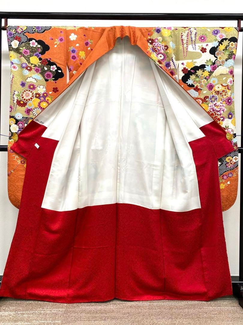 振袖 豪華 金駒 金彩 紋意匠 身丈162cm 撥水加工済 MO3122 - メルカリ