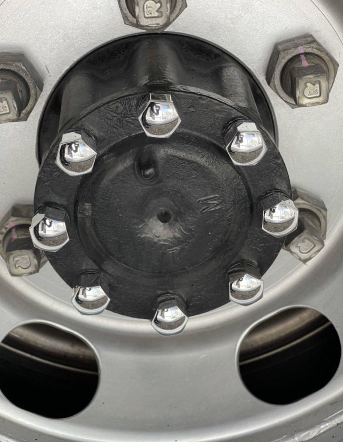 ハブキャップ 40個 17mm 高さ約17mm ABS製 メッキ ナットカバー