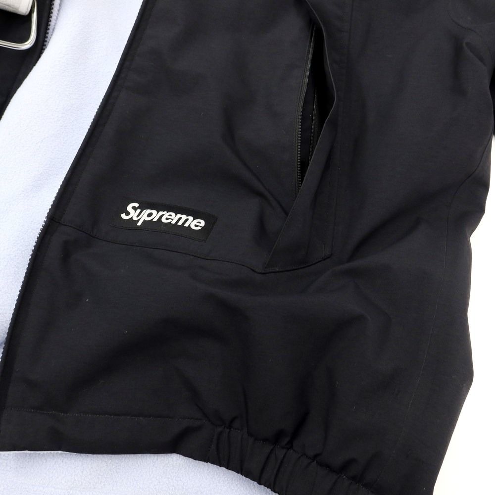 【中古】シュプリーム Supreme 2022年春夏 GORE-TEX Reversible Polartec Lined Jacket リバーシブル ナイロンシェル フリースジャケット ブラックxアイボリーxライトブルー【サイズL】【メンズ】-5