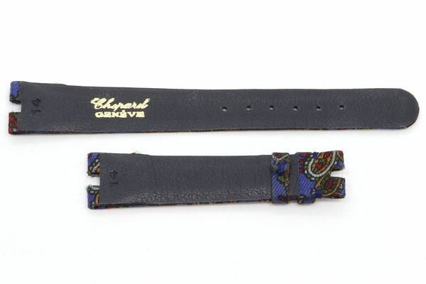 ショパール 替えベルト 純正 ハッピーダイヤ用 ブルー キャンバス