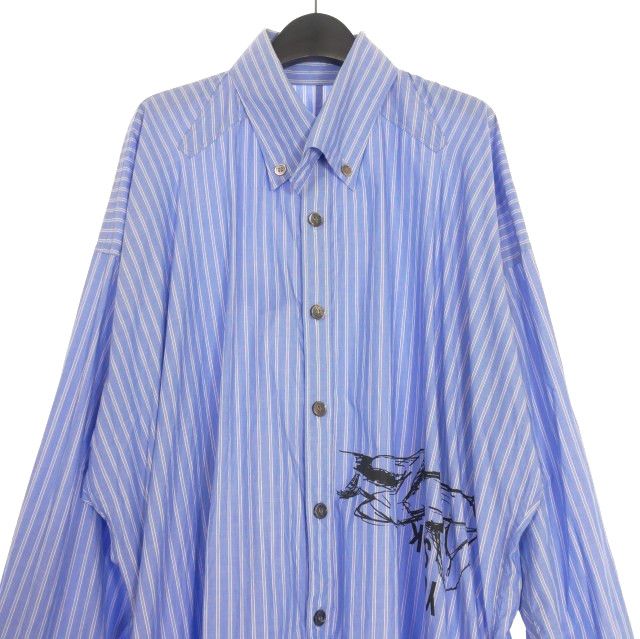 yohji yamamoto 17AW ストライプ ロングシャツ