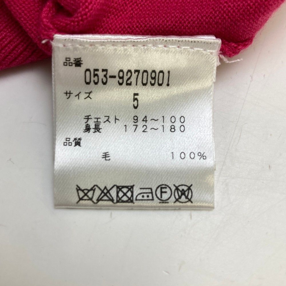 サイズ：5 PEARLY GATES パーリーゲイツ ニット セーター ピンク系