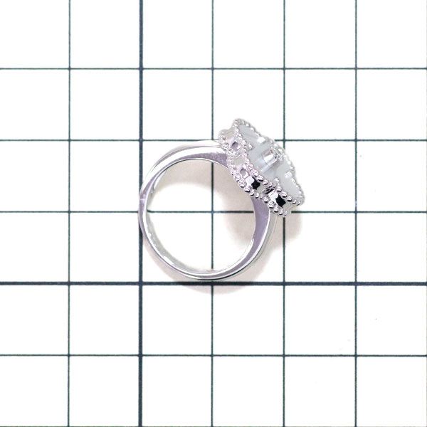 シルバー ダイヤモンドリング ヴァンクリーフ＆アーペル K18WG ダイヤモンド シェル リング