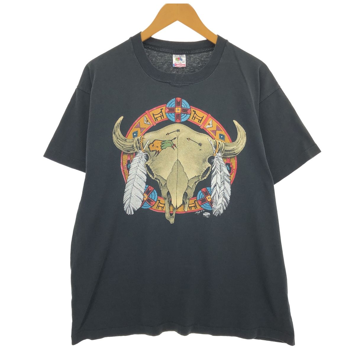 古着 90年代 フルーツオブザルーム FRUIT OF THE LOOM プリントTシャツ USA製 メンズXL相当 ヴィンテージ/eaa456753