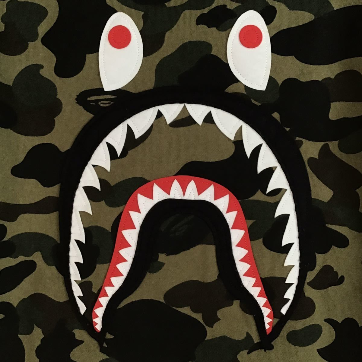 SHARK Sweat MA-1 bomber jacket Lサイズ a bathing ape BAPE camo エイプ ベイプ シャーク  スウェット スタジャン 迷彩 - メルカリ