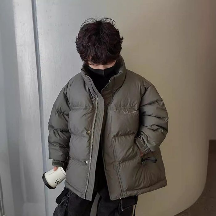 中綿スタンドカラージャケット キッズ 子供服 アウター 長袖 中綿ジャケット 男の子 ジャンパー コート フードなし 防寒 暖か 無地 冬服 冬物 ショート丈 立ち襟 保温 韓国 オシャレhzyfa21DZ30