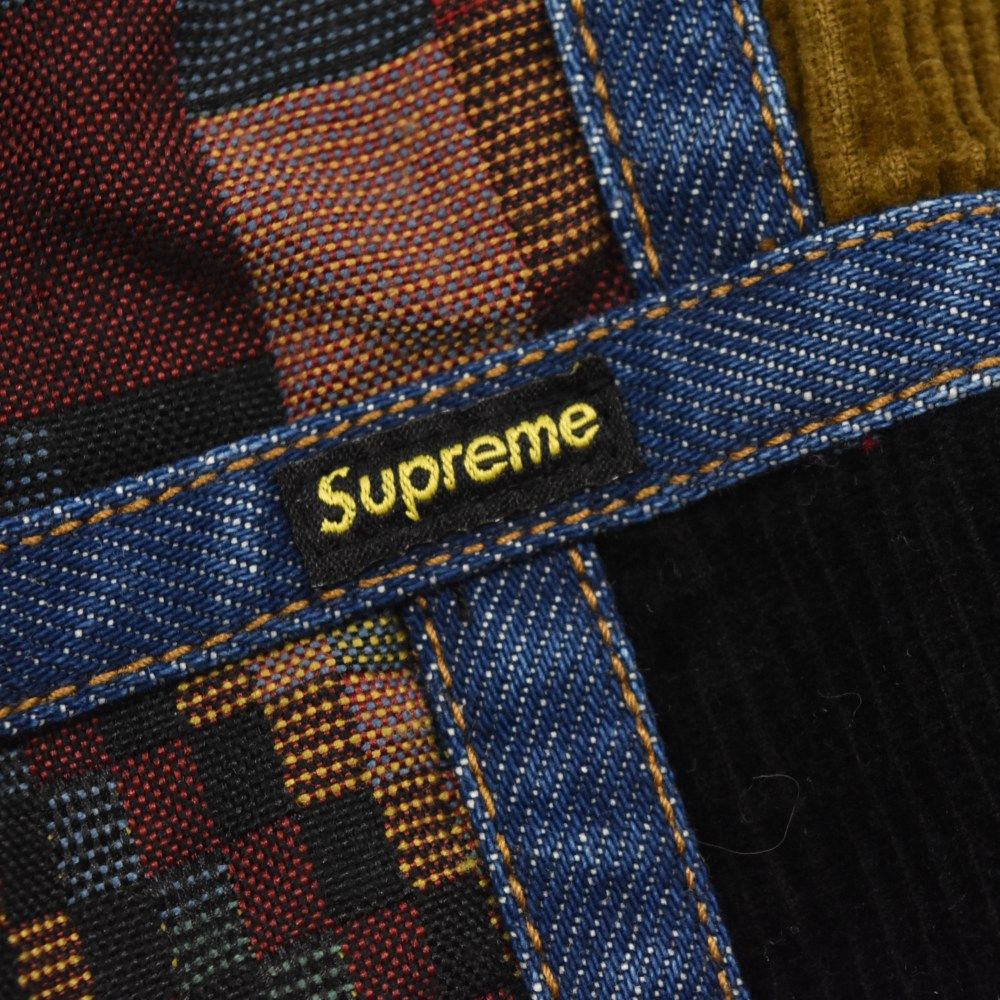 SUPREME (シュプリーム) 18AW Corduroy Patchwork Denim Jacket コーデュロイパッチワークデニムジャケット  ブルゾン マルチ