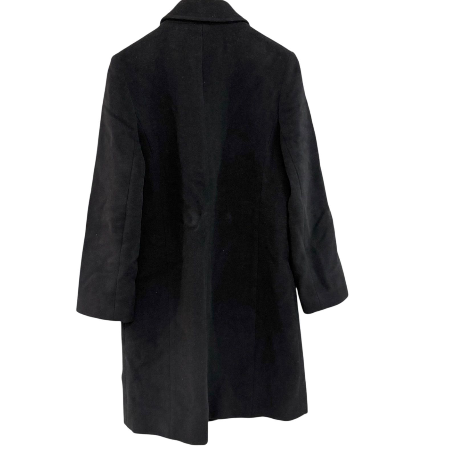 Burberry BLUE LABEL ブラック　ロングコート　ウール Z1559 Burberry BLUE LABEL バーバリーブルーレーベル ウール ロング