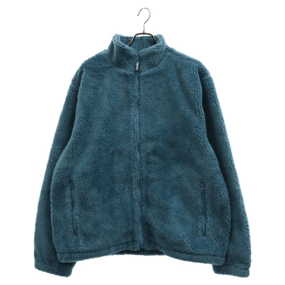 SUPREME (シュプリーム) 22SS Star Fleece Jacket バックアーチ スターロゴ ボア ジップ フリースジャケット ライトブルー