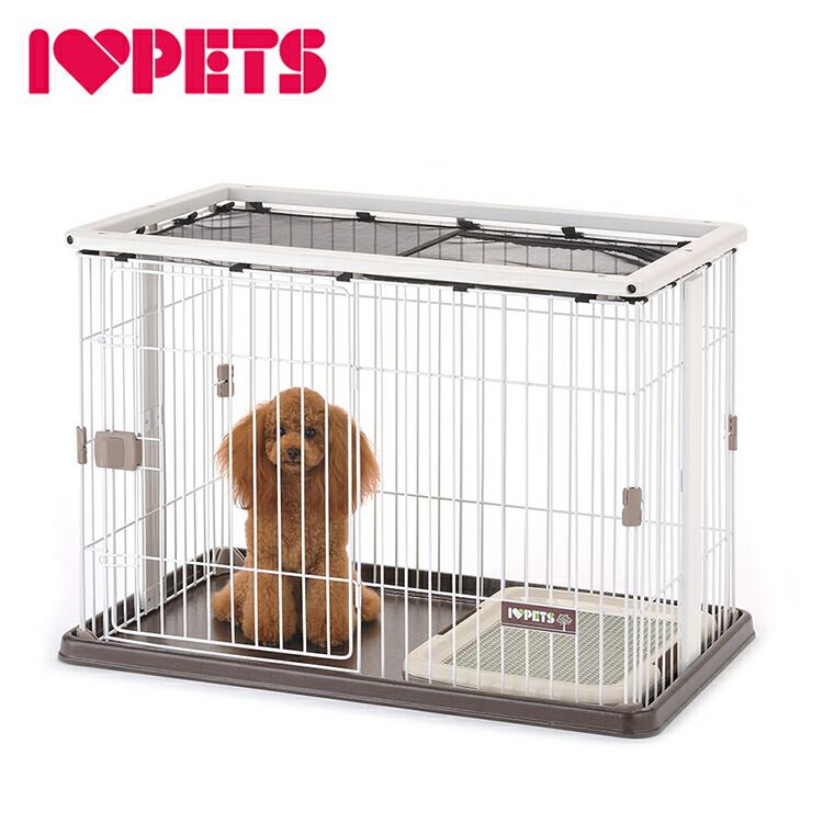 ボンビアルコン 犬用 サークル ケージ ホワイト スライドドア メッシュネット 天井ネット コンパクト 小型 木目 木目調 ウッド調 ウッドワンサークル 犬 犬用サークル