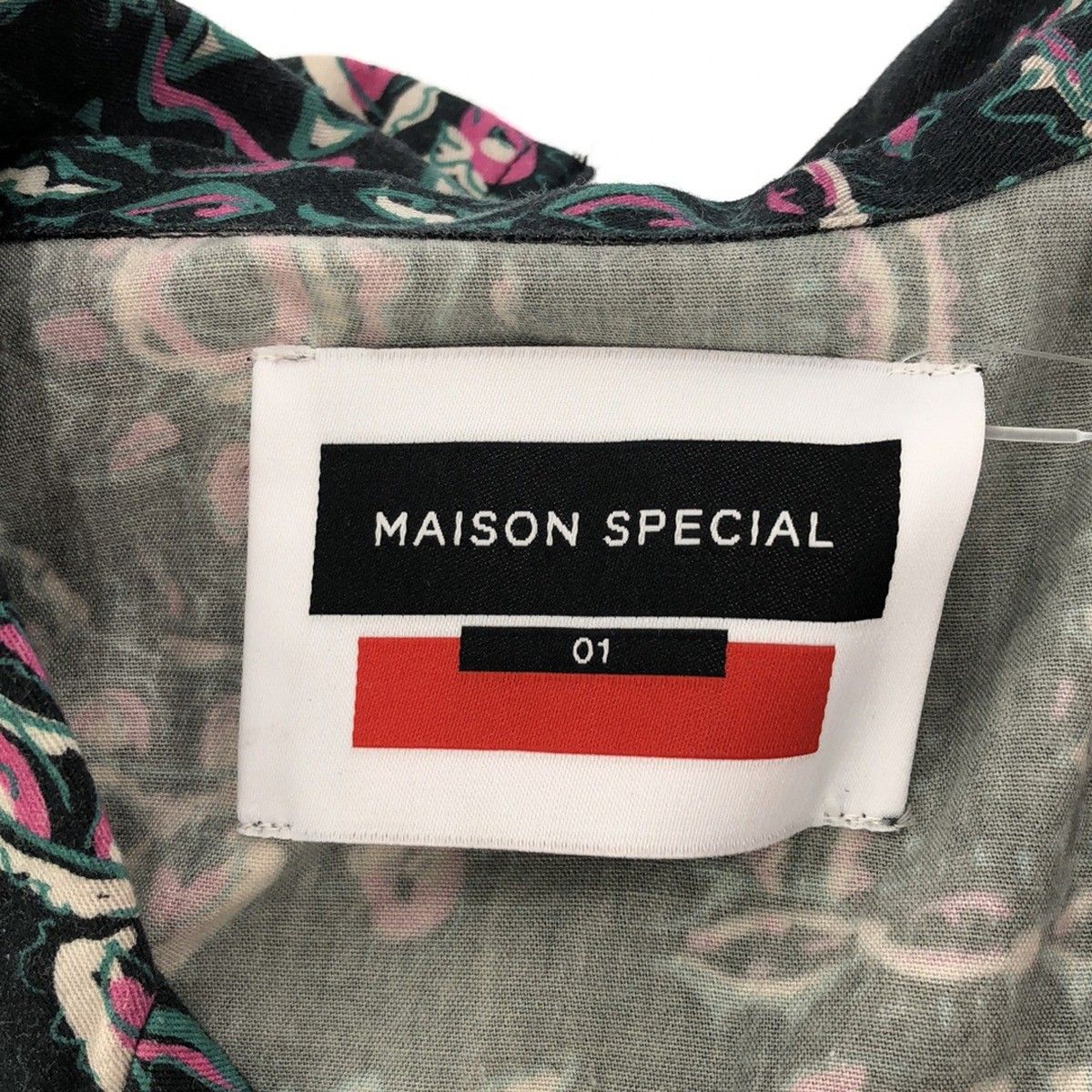 MAISON SPECIAL メゾンスペシャル 総柄オープンカラーシャツ 11212311206 ミックスカラー 1