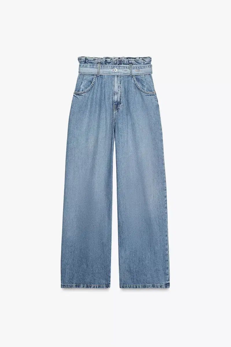 ZARA(ザラ) ハイ ベルト デニム 36 ( 26 ) サイズ 新品 - メルカリ