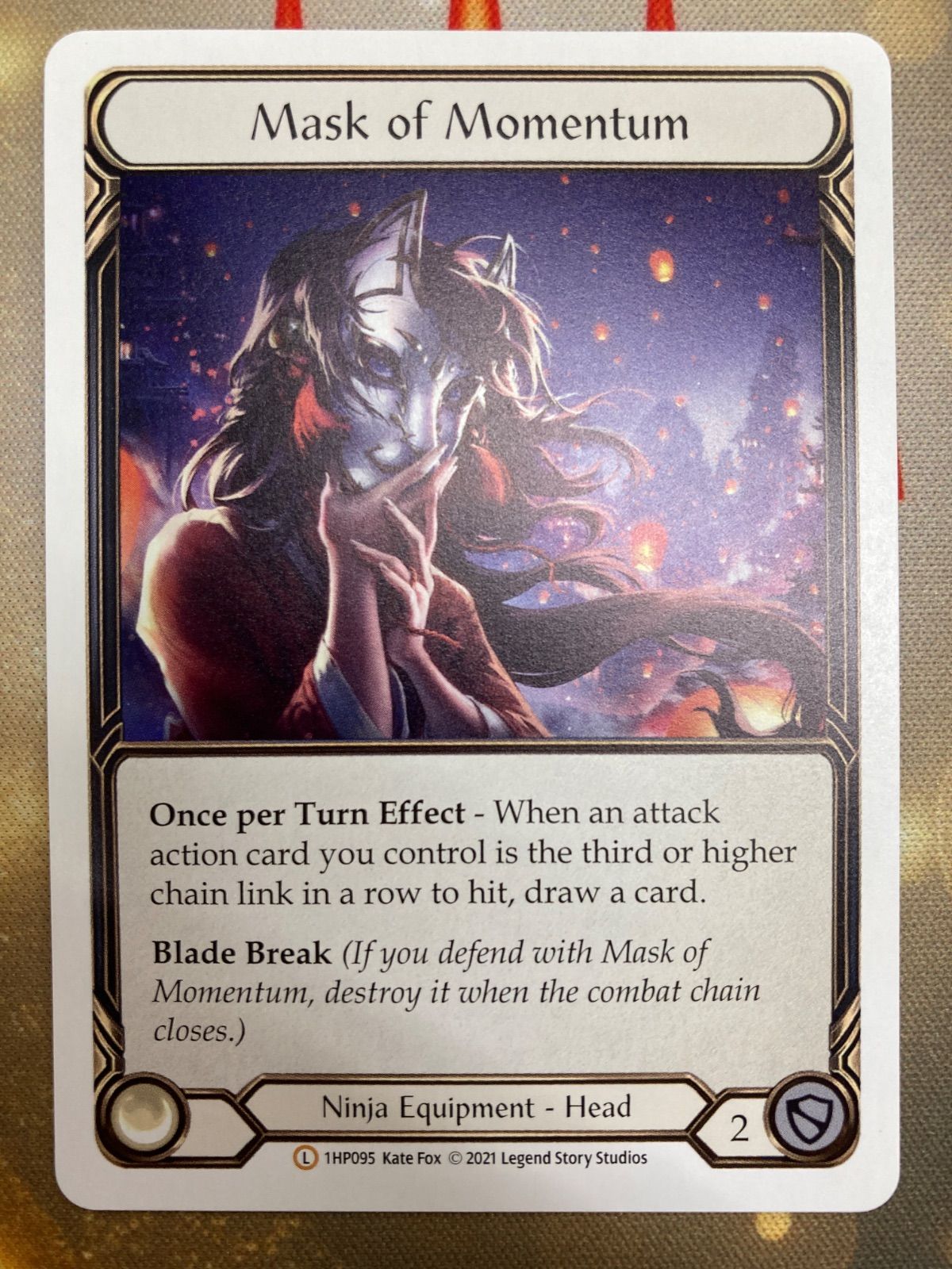 FLESH AND BLOOD 機運の仮面 Mask of Momentum Mask of Momentum - History Pack Vol.1 - Flesh and Blood TCG
