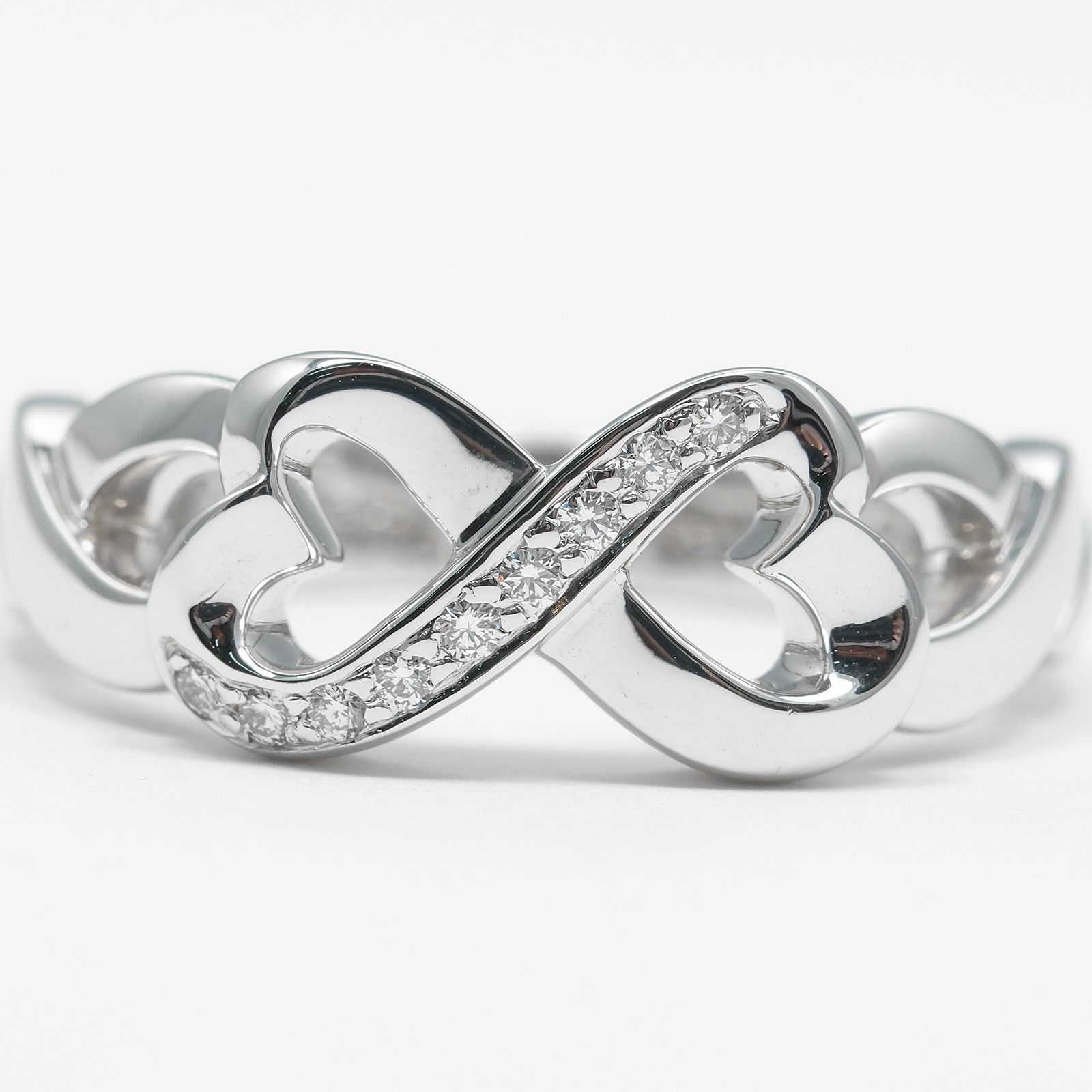 TIFFANY&Co.】ティファニー ダブル ラビングハート K18ホワイト