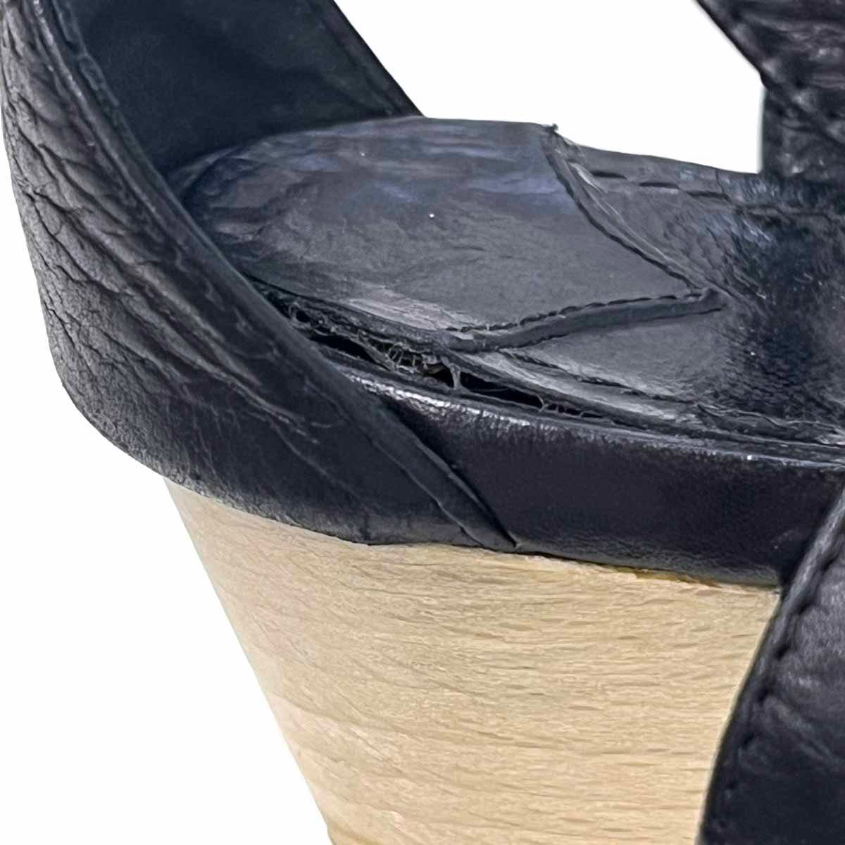 CHANEL シャネル サンダル ココマーク ウッドソール ヒール パンプス CHANEL（シャネル） サンダル ココマーク ウッドソール サイズ36 日本