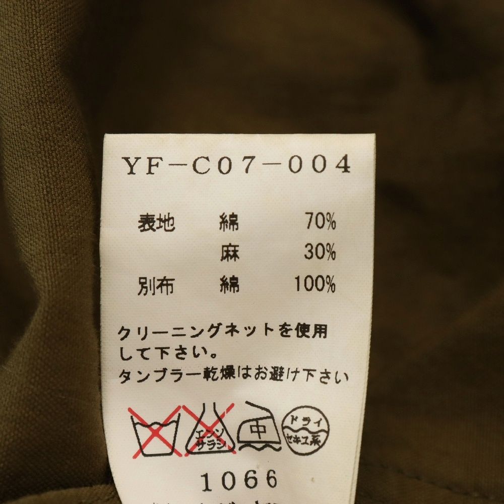 Y.s ワイズ　リネン　トレンチコート ワイズフォーメン“リネン”のメンズトレンチコートやジャケット