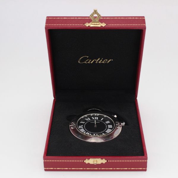 CARTIER/カルティエ サントスラウンド クォーツ トラベルクロック 2754
