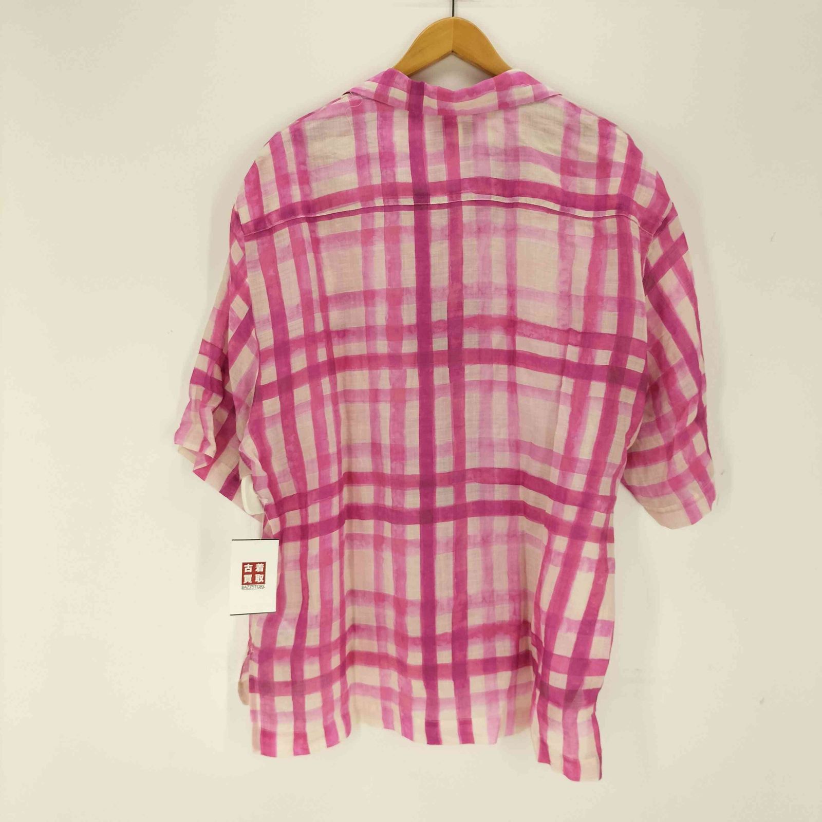 ザラ シャツ ザラ ZARA check print shirt limited edition メンズ import：M