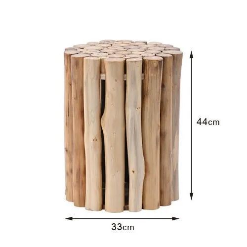 チーク無垢材 スツール サイドテーブル 腰掛け アジアンインテリア