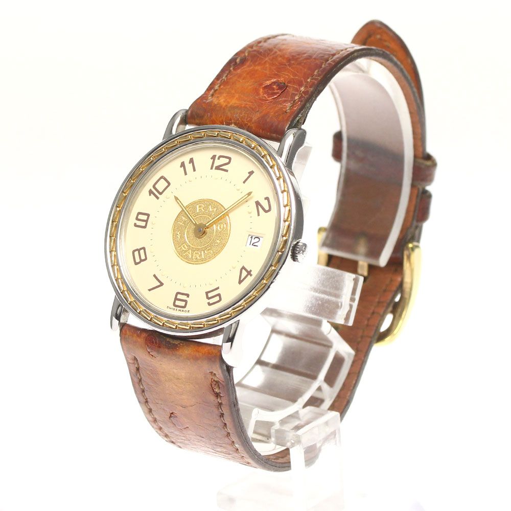 エルメス HERMES セリエ デイト クォーツ メンズ_782079 - メルカリ