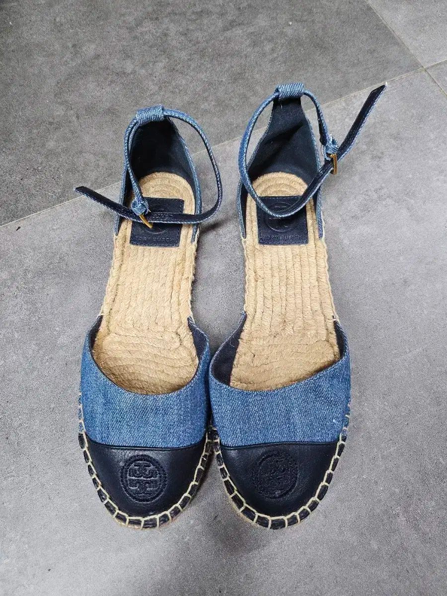 Tory Burch トリーバーチ デニム エスパドリーユ フラット