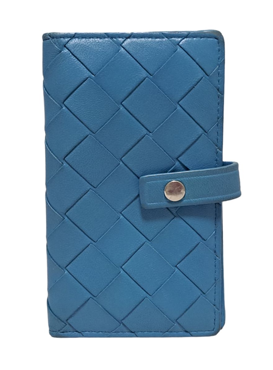 BOTTEGA VENETA 青 編み込みレザーキーケース BOTTEGA VENETA 青 編み込みレザーキーケース