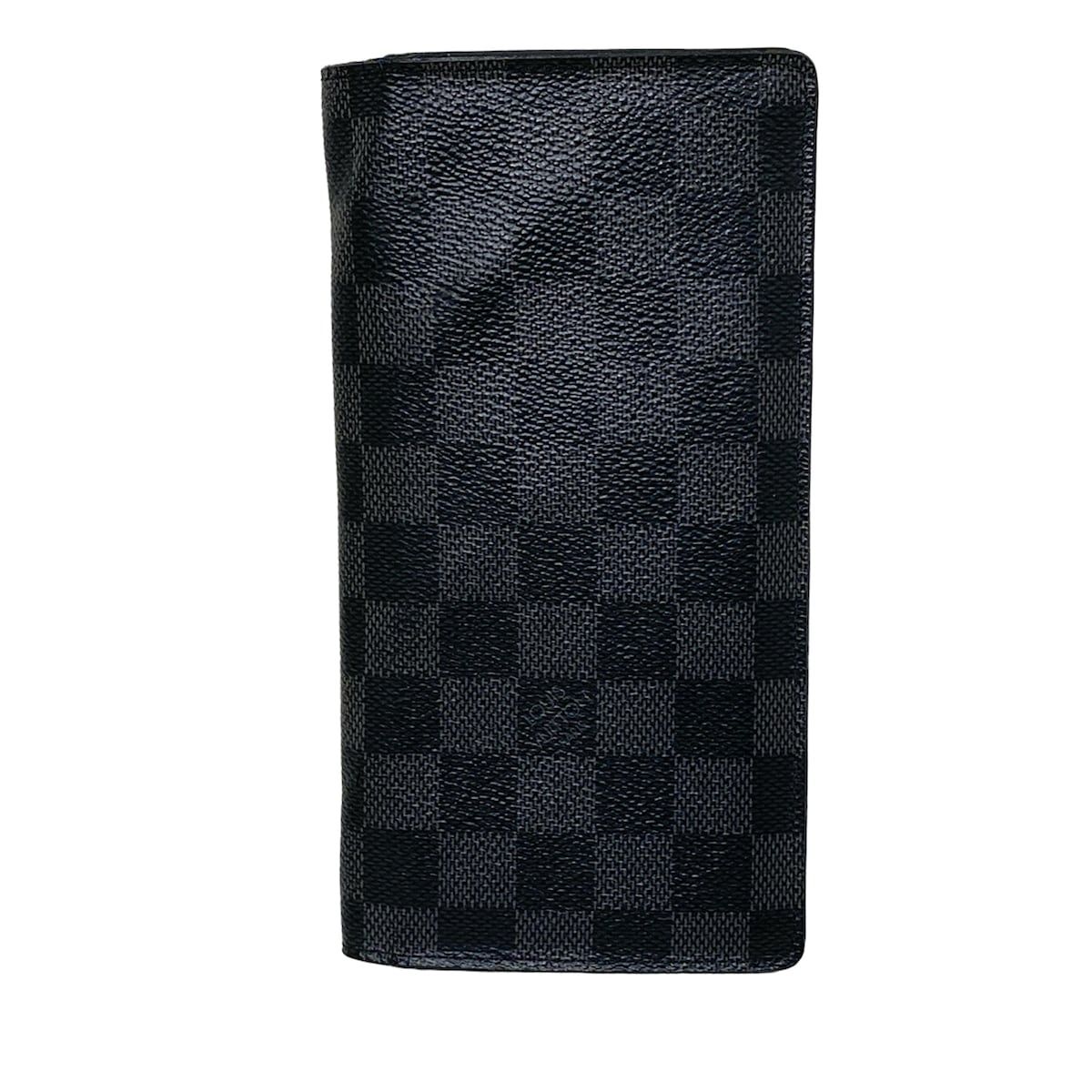 LOUIS VUITTON ルイヴィトン 長財布 ダミエグラフィット ポルトフォイユブラザ N62665 ダミエグラフィット イニシャル刻印
